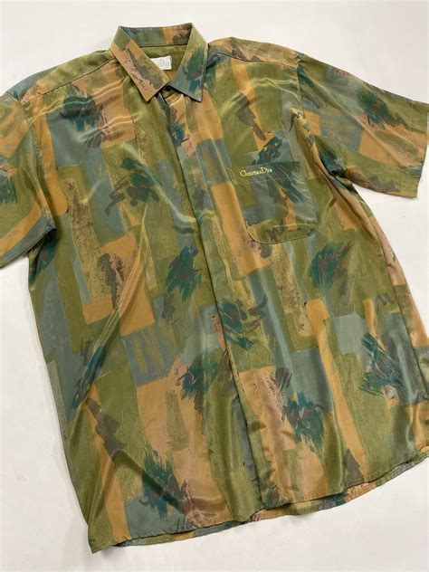 christian dior silk shirt vintage